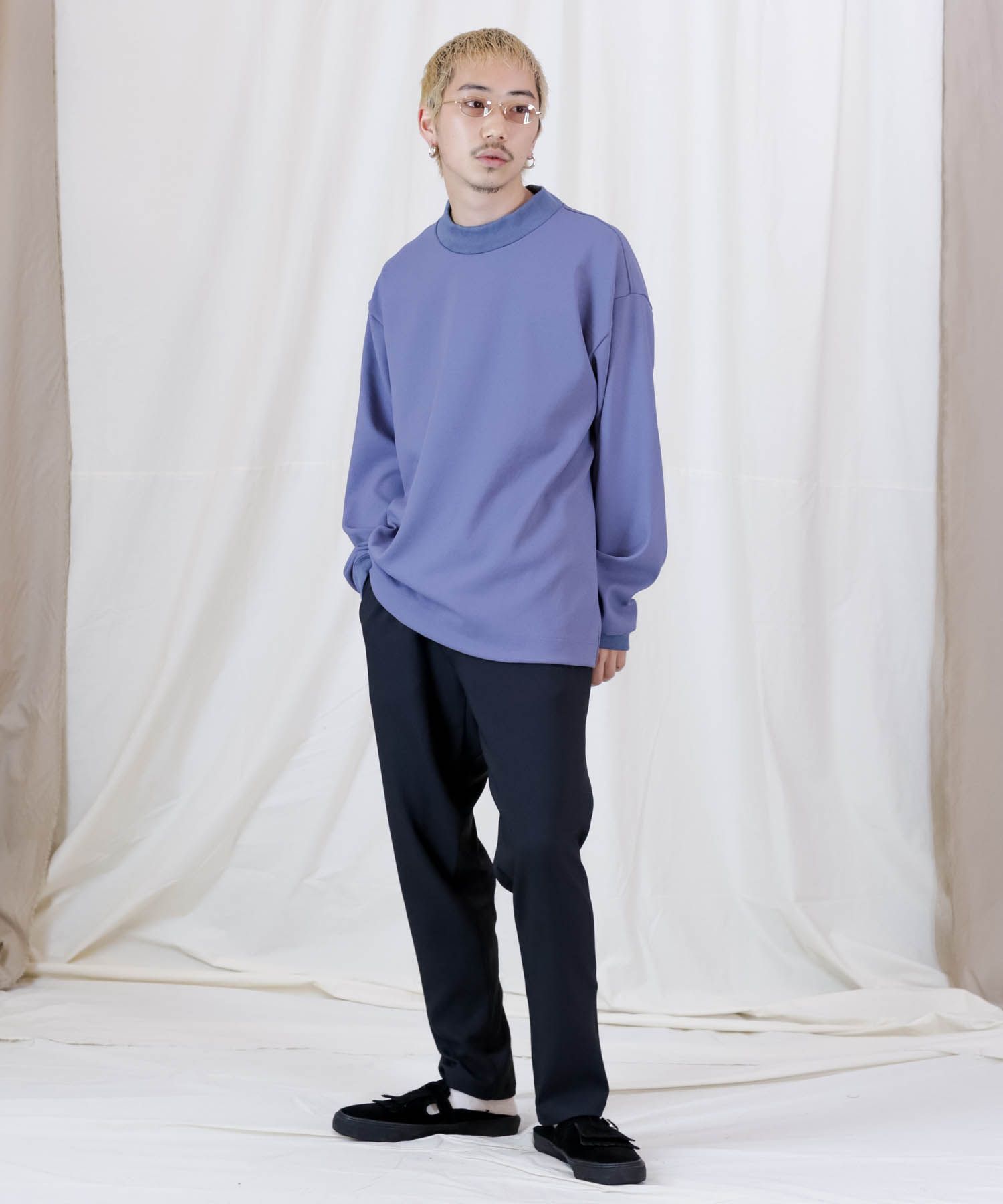 FULLDULL MOCK NECK L/S T / モックネック プルオーバーシャツ / 379111