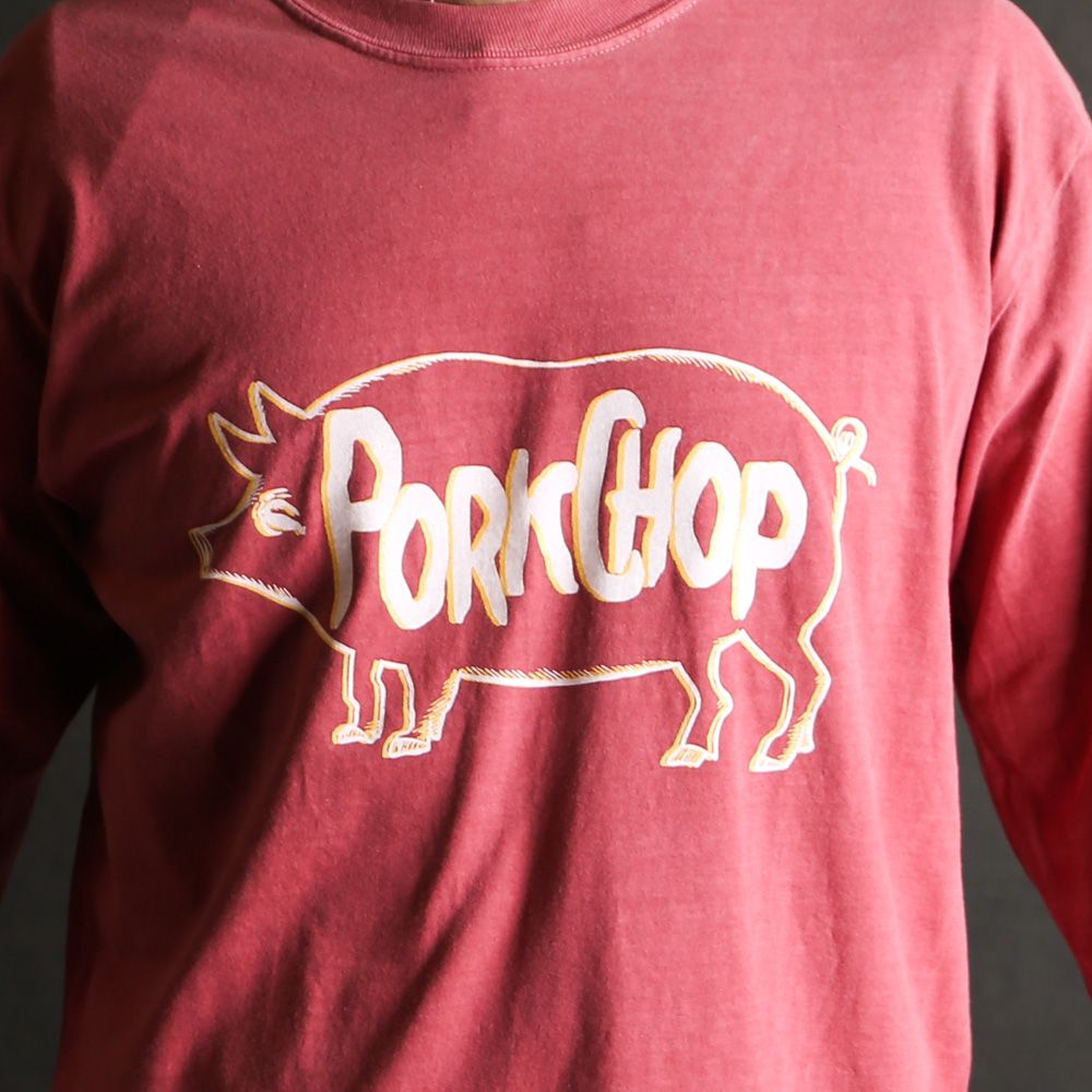 SCUM PORK L/S TEE - CRIMSON RED / ロングスリーブTシャツ
