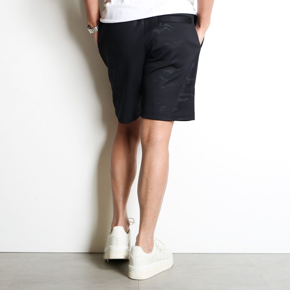 SY32 by SWEET YEARS - DOUBLE KNIT EMBROIDERY LOGO SHORT PANTS 