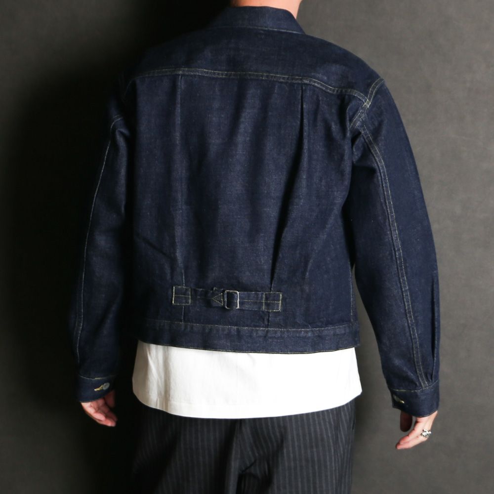 DENIM JACKET - INDIGO O.W / オーガニックコットン 13.5oz セルビッチデニム - TYPE-1 デニムジャケット / M26A10BL01C