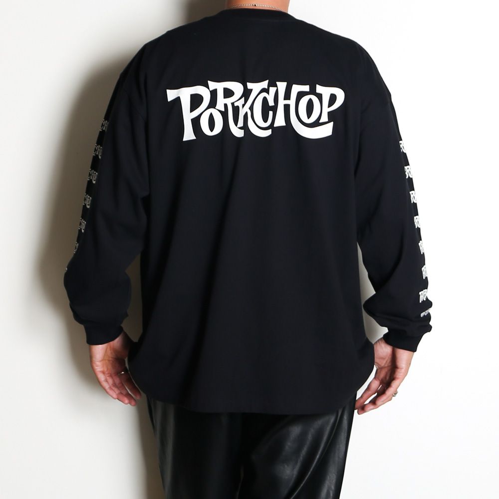 SC LOGO L/S TEE - BLACK / ロングスリーブTシャツ