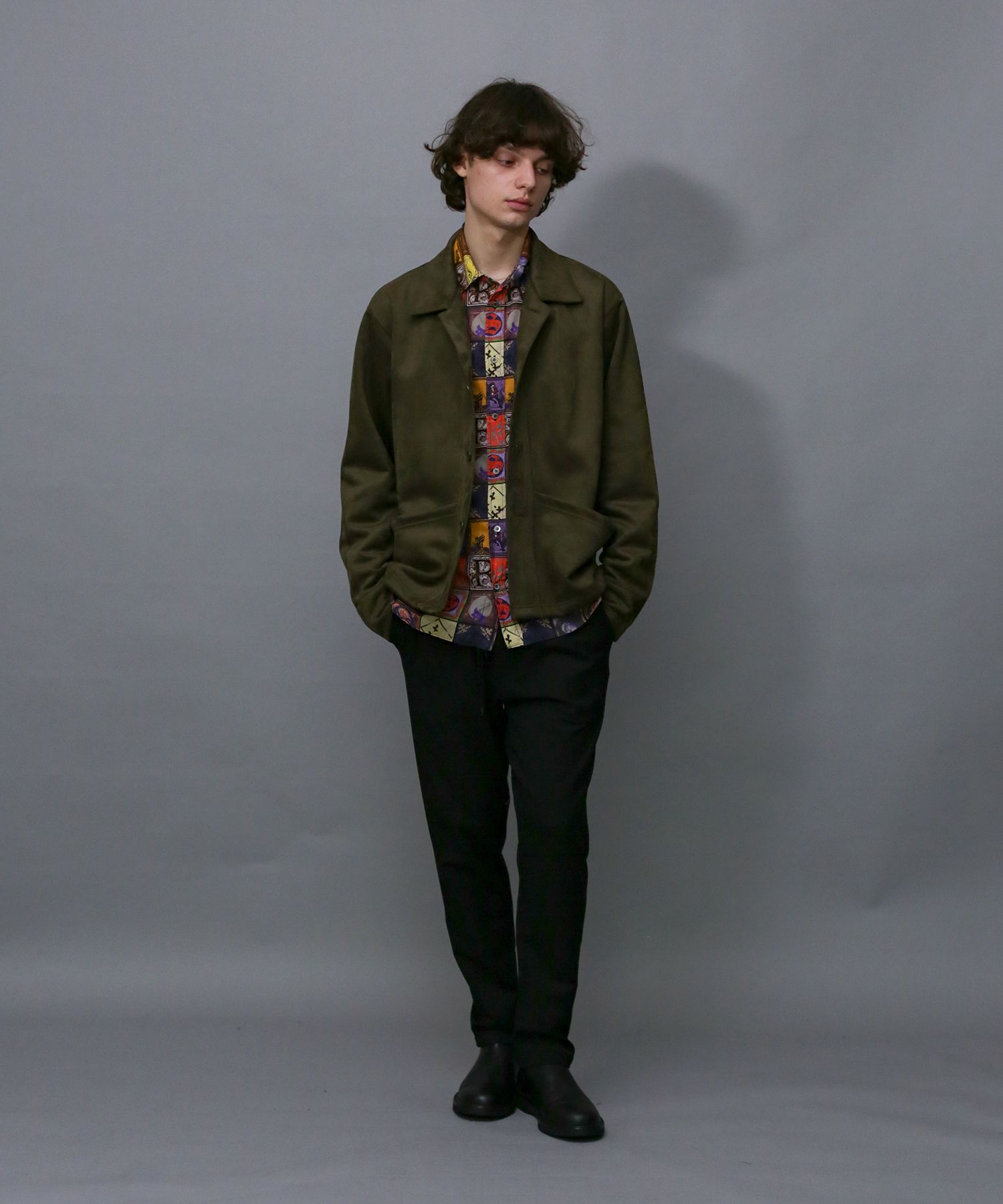 TECH KNIT SUEDE JK / ダンボールスエード カバーオール / 179204