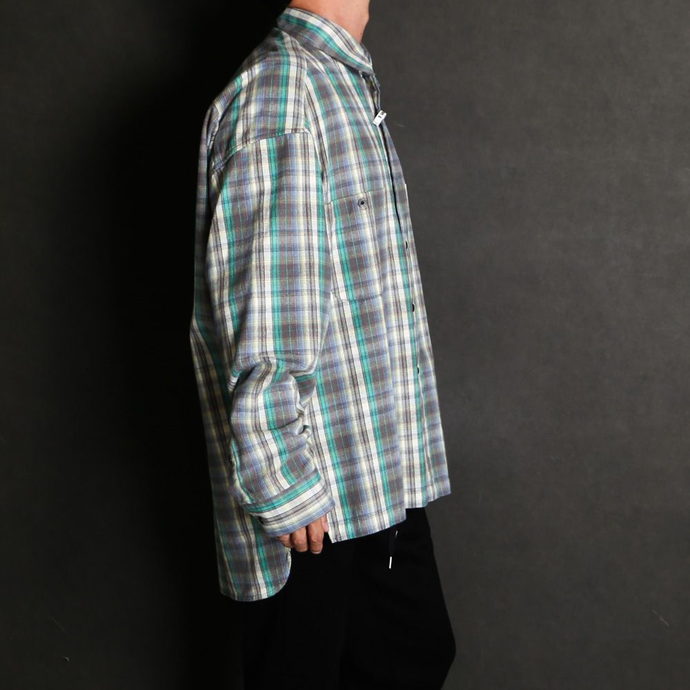 Check Long Sleeve Shirt - Green / チェック ロングスリーブ シャツ / J17SH186