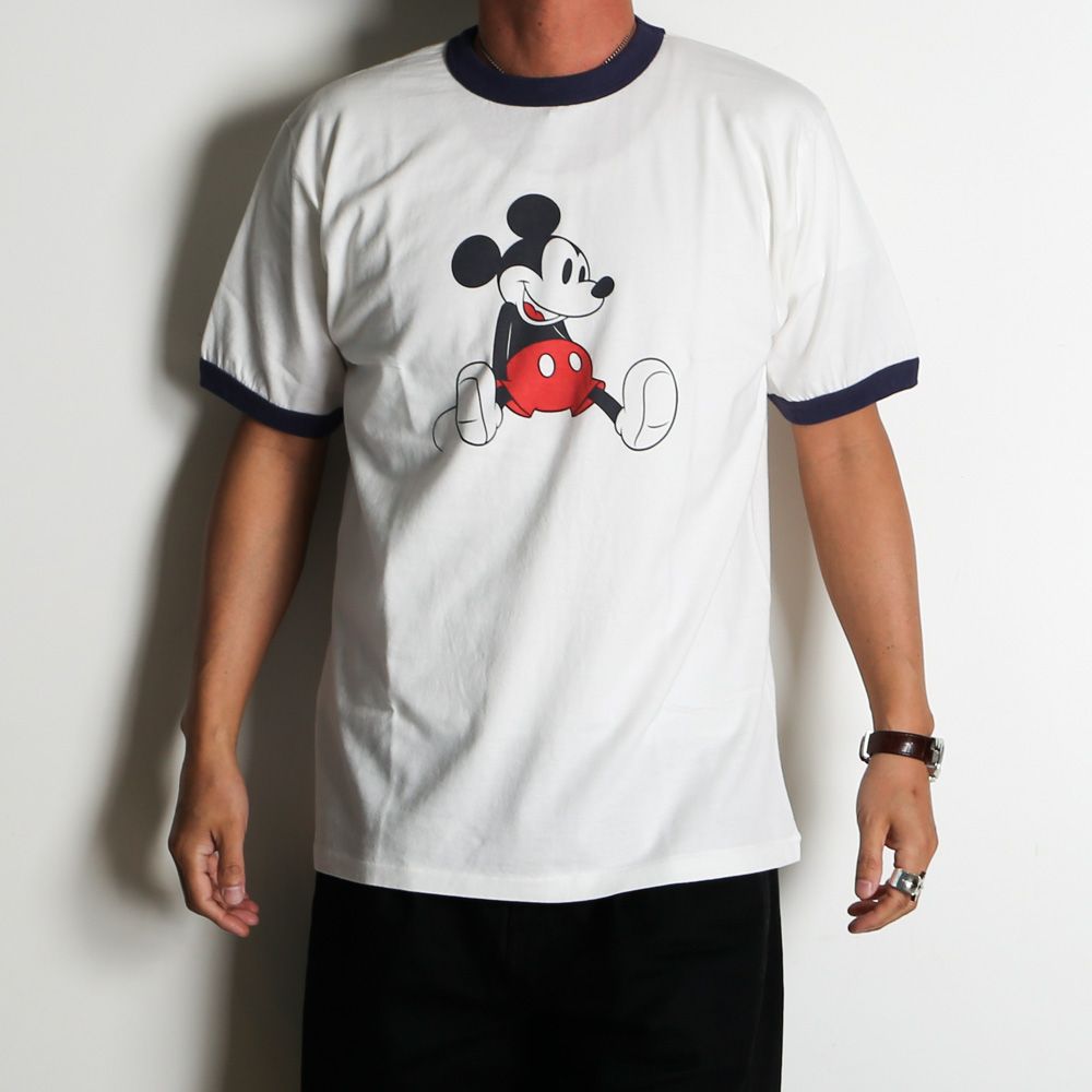 Disney / SD Ringer T - White × Navy / Tシャツ / TSOSJ110