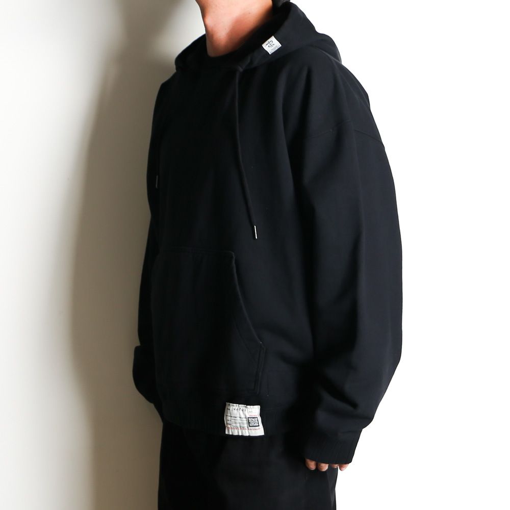【ラスト1点-サイズ46】 MASSES × Maison MIHARA YASUHIRO / DON'T FOG UP PRINT HOODIE - BLACK / プルオーバー パーカー / C15HD043