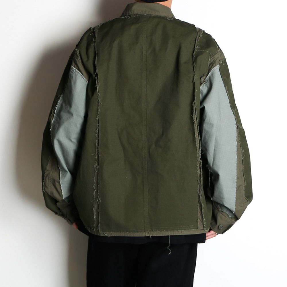 FACETASM - 【ラスト1点-サイズ5】 LAYERD MILITARY JACKET / ミリタリージャケット / MKS-JK-M08 |  chemical conbination