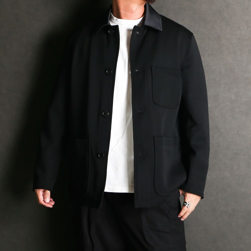 TUXEDO COVERALL - BLACK / ポロワース タキシードクロス - タキシードカバーオール / A25C11JK01C