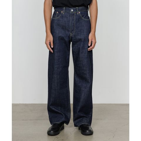 CLEAN CYLINDER FIT JEANS - INDIGO O.W / オーガニックコットン 13.5oz セルビッチデニム - クリーンシリンダーフィットジーンズ / M26A10PT02C