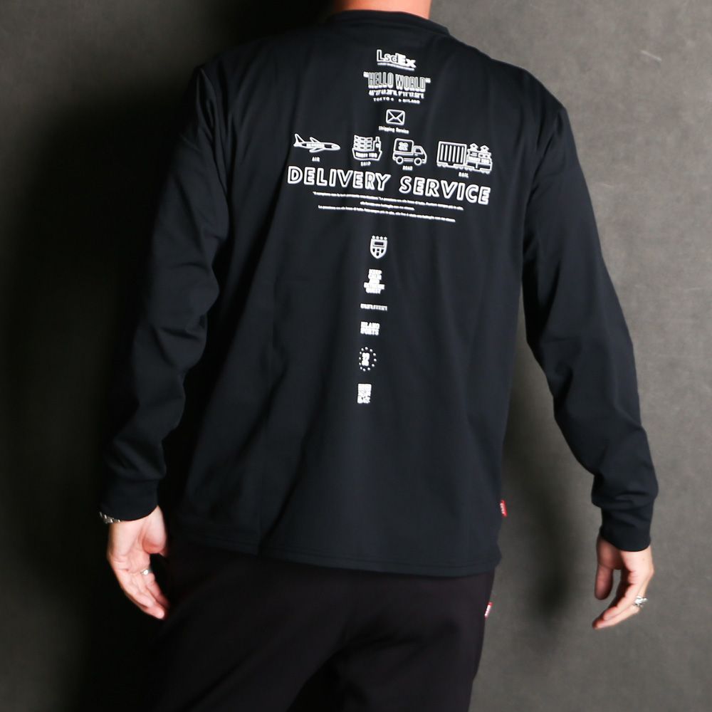 ICON GRAPHIC L/S TEE - BLACK / グラフィックTシャツ / 15045