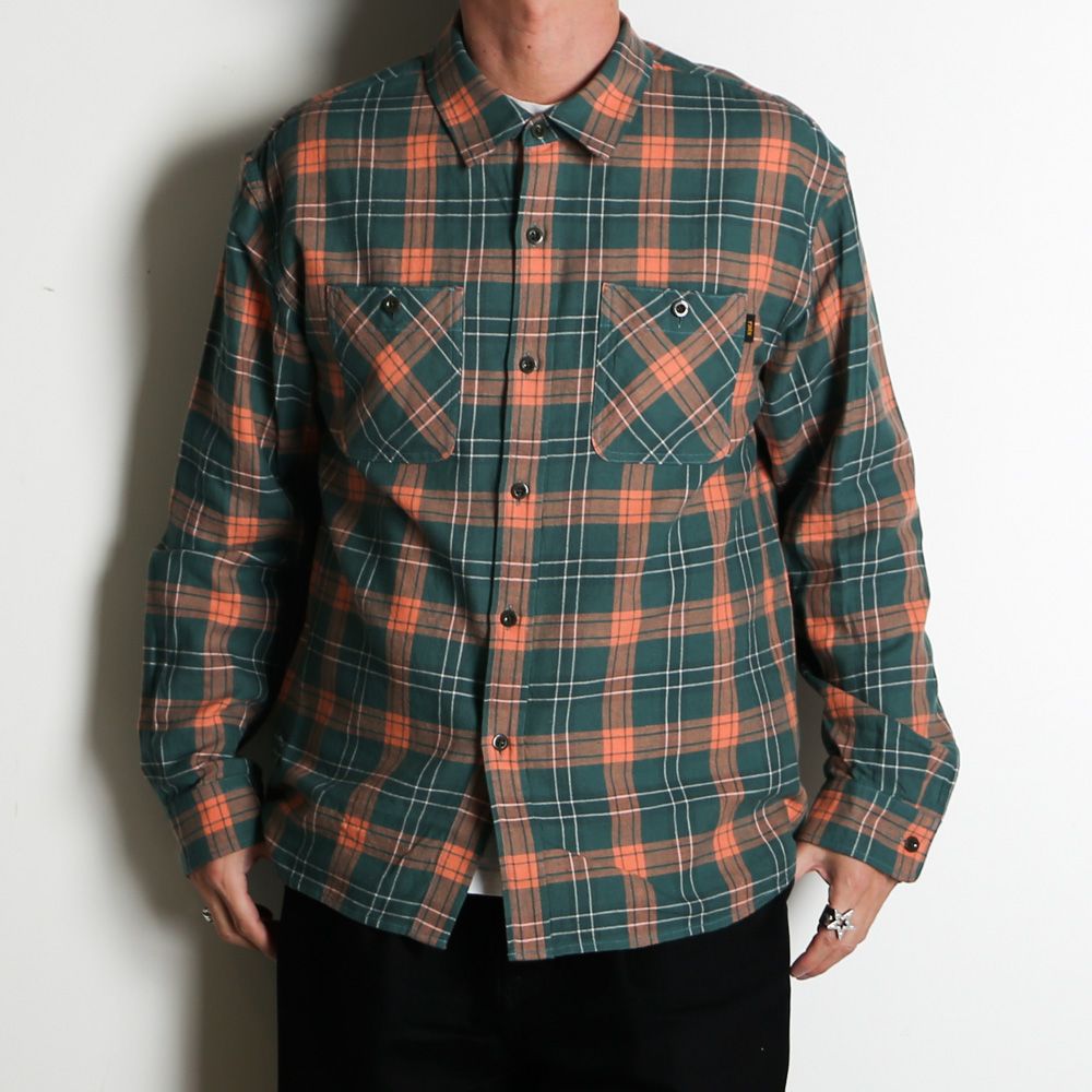 COTTON LINEN CHECK SHIRT / コットンリネン チェックシャツ / 26'RS-0206