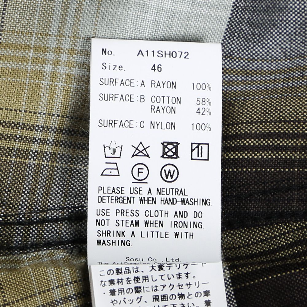 Maison MIHARA YASUHIRO - Triple Layered Original Check Shirts