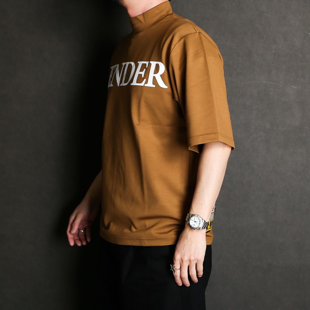 "TENDER"LOGO MOCK NECK TEE / GY-TO-4231