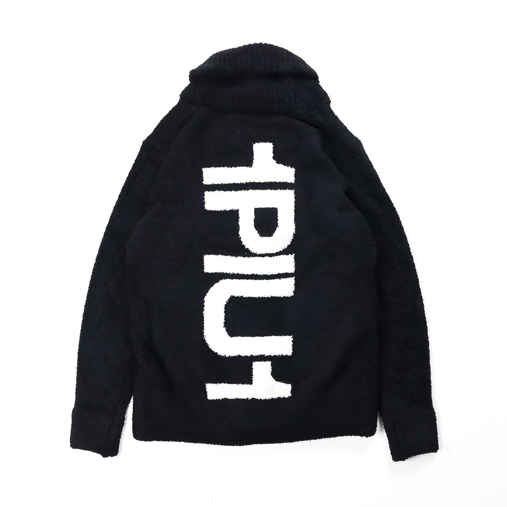 LOGO KNIT SHAWL CARDIGAN / ビッグロゴ ニットショールカーディガン / USK-20011