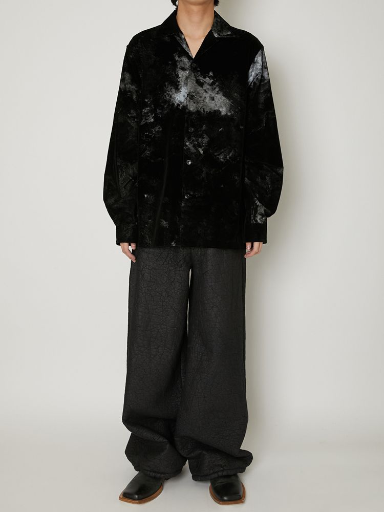 "FLOCKY + PIGMENT PRINT" SHIRTS / ミリタリーシャツ / TA23AW-SH027
