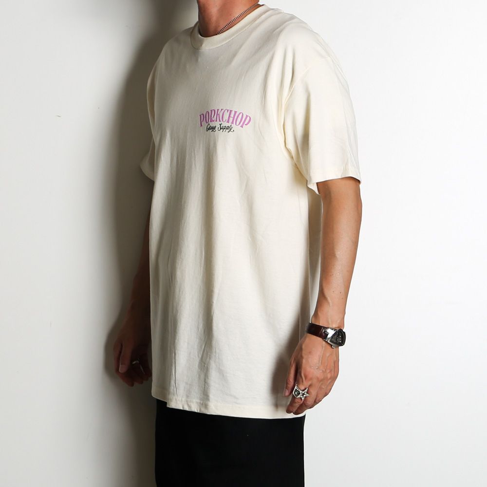 PCP BACK TEE - CREAM / ショートスリーブTシャツ