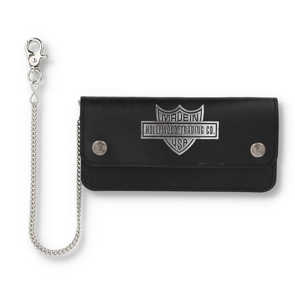 T-1 Wallet #Shield Foil Biker Wallet W/Chain - Black / T-1 ウォレット / OTZWX500