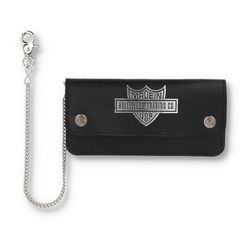T-1 Wallet #Shield Foil Biker Wallet W/Chain - Black / T-1 ウォレット / OTZWX500