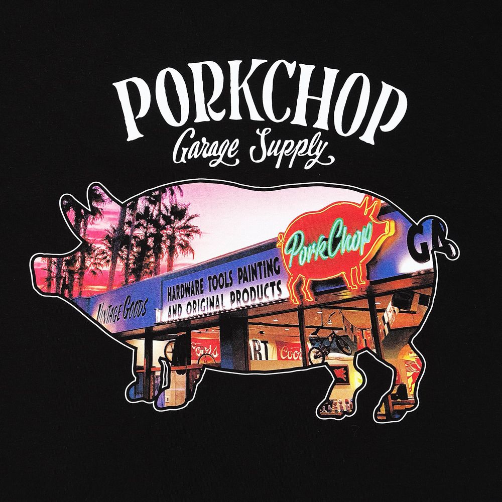 PORK STORE TEE - BLACK / ショートスリーブTシャツ