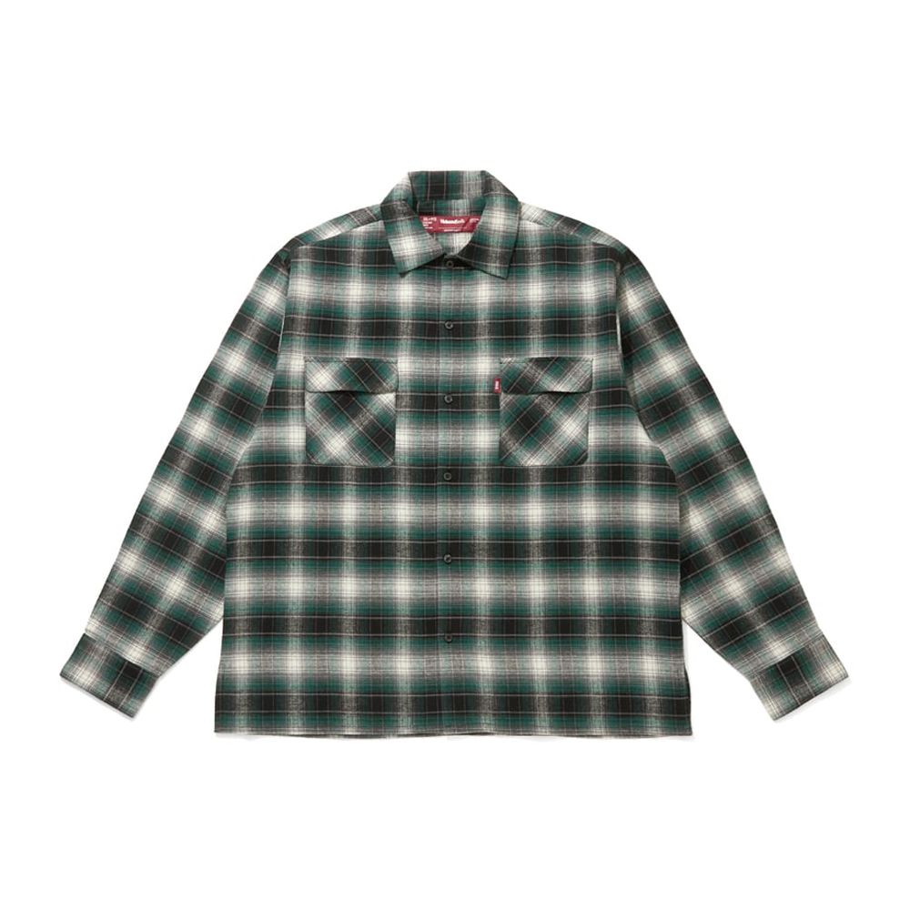 Check L/S Shirt (26aw) - Green / チェックシャツ / HS-080326