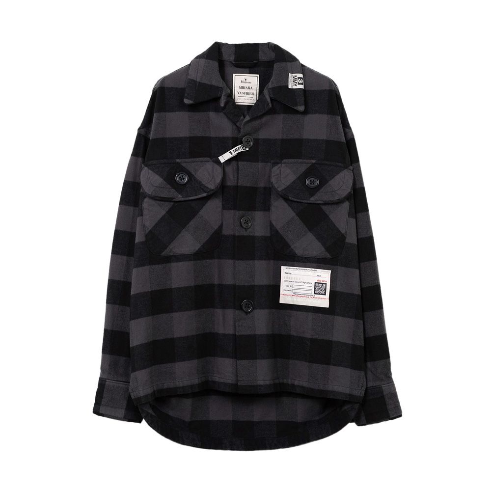 【miharayasuhiro】　チェックシャツ Maison MIHARA YASUHIRO チェック シャツ | グレー | FARFETCH JP