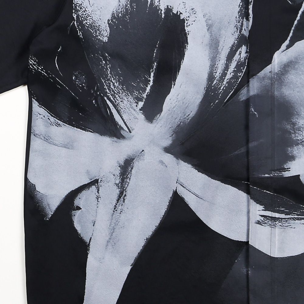 "FLOWER PRINT" SHIRTS - BLACK / シャツ / TA24AW-SH026