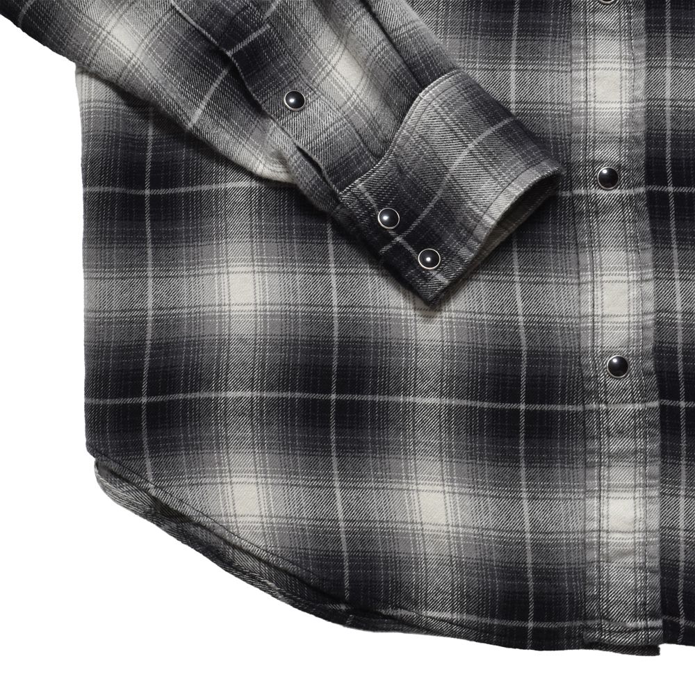 R.Flannel Ombre Western Shirt  - BLT / MDFBF10502