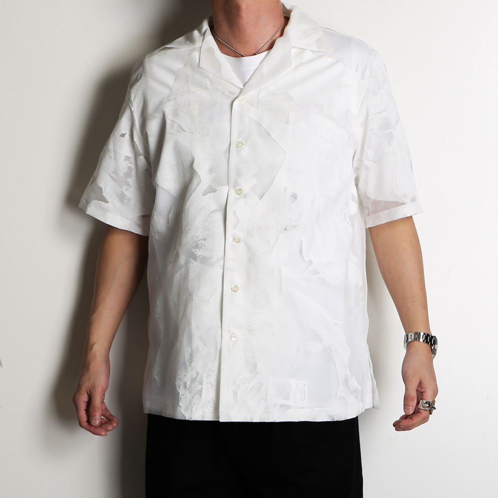 "TRANSPARENT FLOWER" OPEN COLLAR SHIRTS / オープンカラーシャツ / TA23SS-SH036