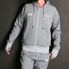 【ラスト1点-サイズS】 DOUBLE KNIT EMBOSS LOGO ZIP HOODIE / ジップアップ フーディー / 12561