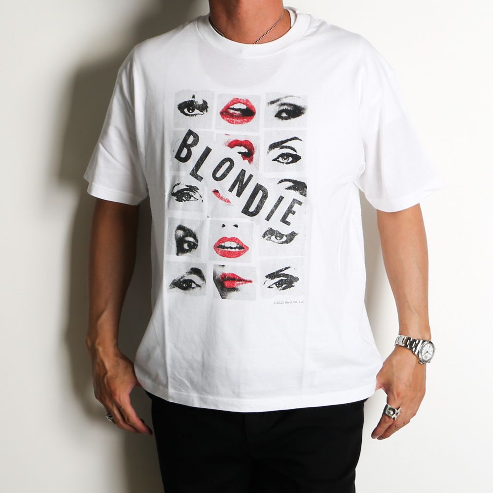 MINEDENIM - Blondie × MINEDENIM Crewneck T-SH - WHT / MND