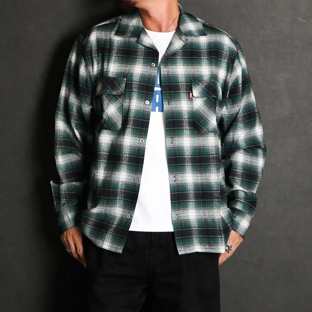 Check L/S Shirt (26aw) - Green / チェックシャツ / HS-080326
