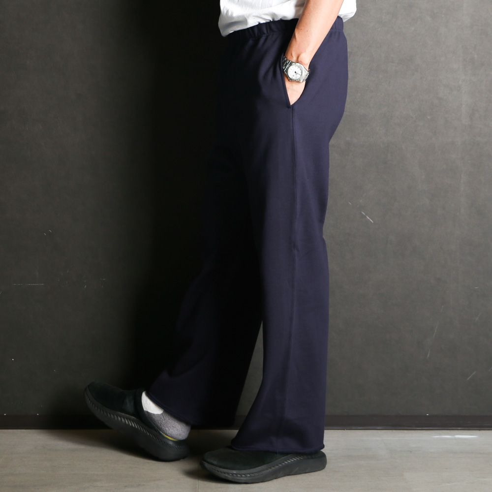 GYM PANTS - D.NAVY / オーガニックコットンヘビー吊裏毛 - ジムパンツ / A25D03PT01C