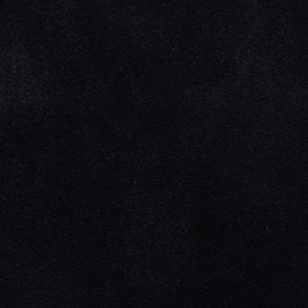 Full Grain Suede Open Collar Work Shirt  - BLK / MDFBF10501