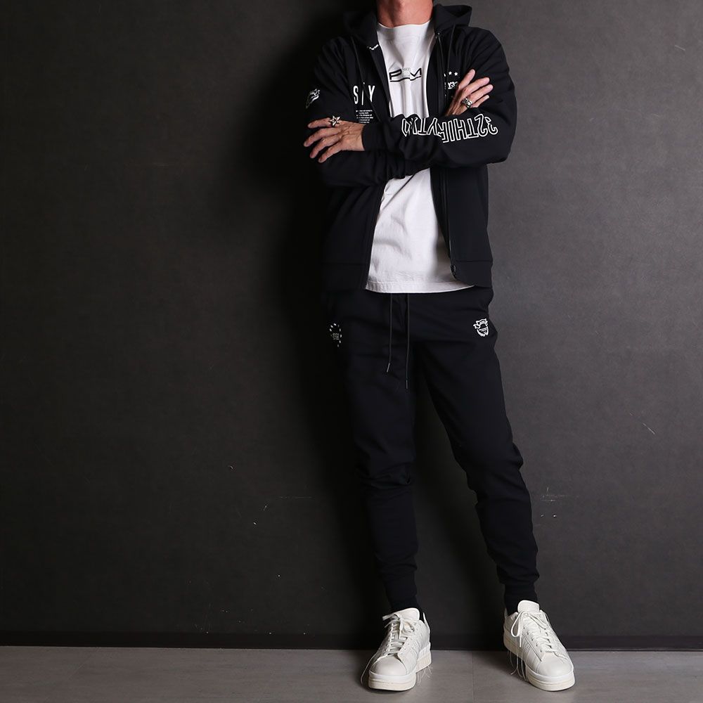SY32 by SWEET YEARS - MULTI LOGO HIGH QUALITY SWEAT PANTS