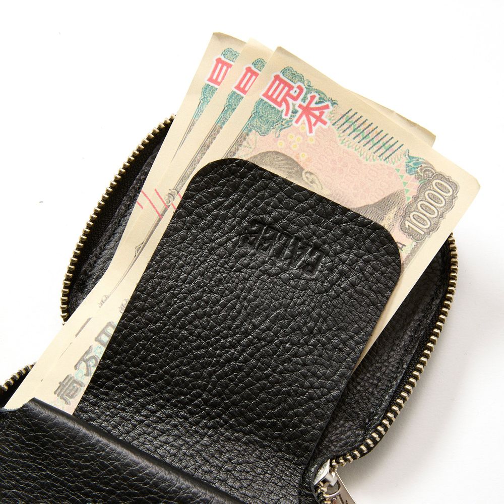 PLANE LEATHER ZIP MULTI WALLET ＜STUDS CHARM＞ / スタッズチャーム ジップミニウォレット / CL-25AW019LE