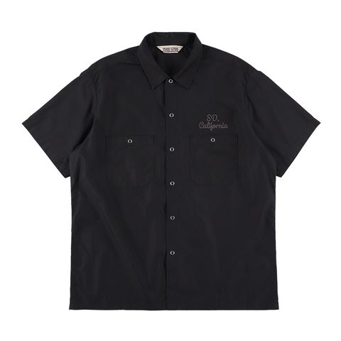 SD Dress Work Shirt SS - Black / ワークシャツ / SHOSD220