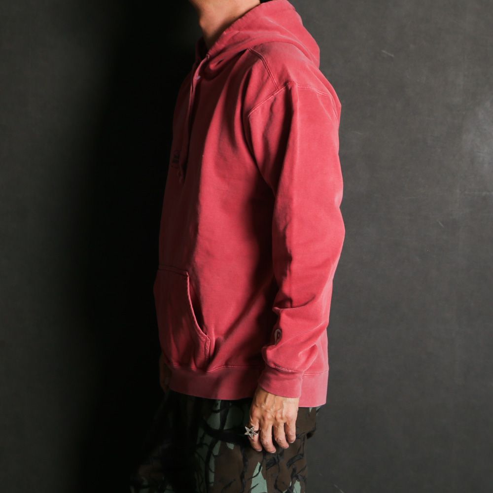 RUNNING LOGO HOODIE - CRIMSON RED / プルオーバーパーカー
