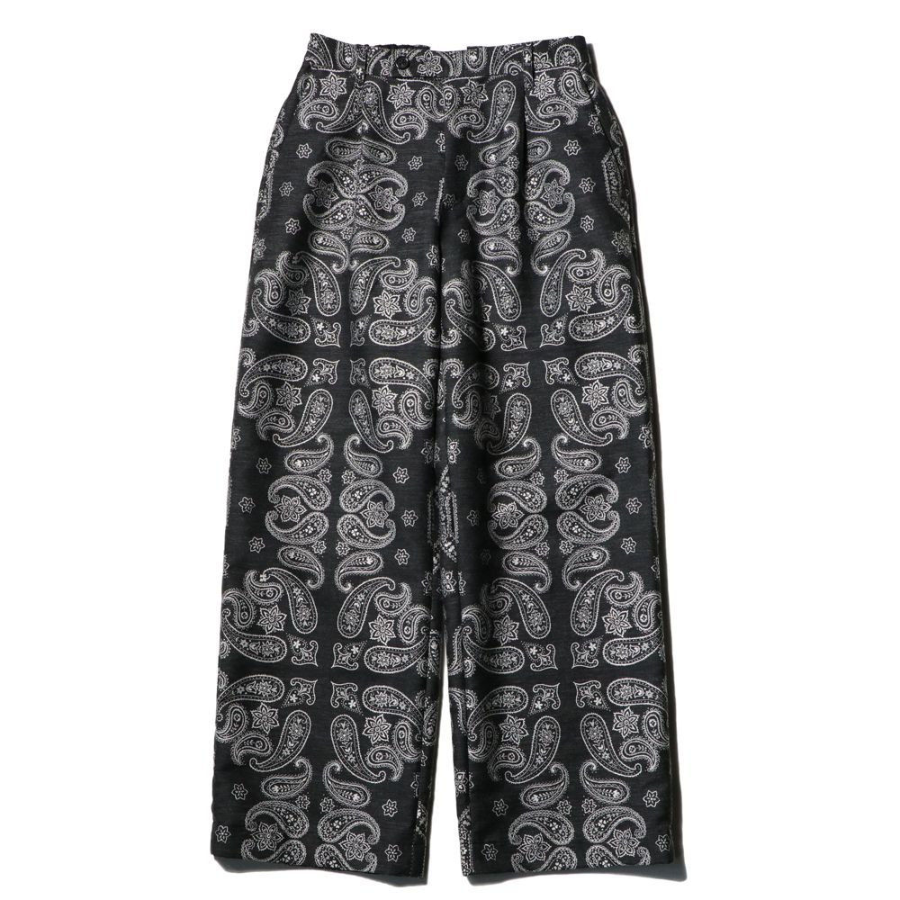 Wide utility trouser - Bandana jacquard / ワイドパンツ - バンダナ ジャガード / SN-537A