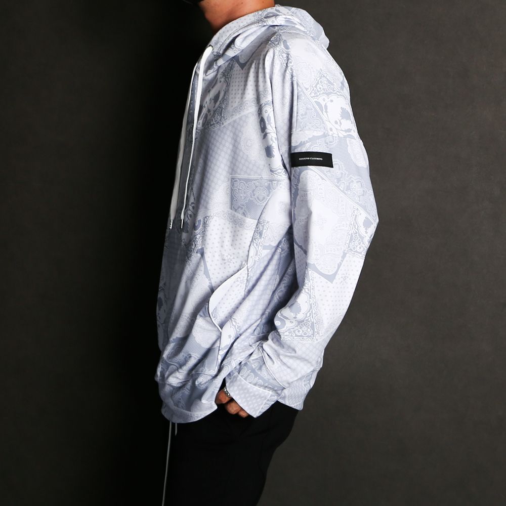 Paisley RUSH loose hoodie / ラッシュガード ルーズパーカー / RC24-C-001