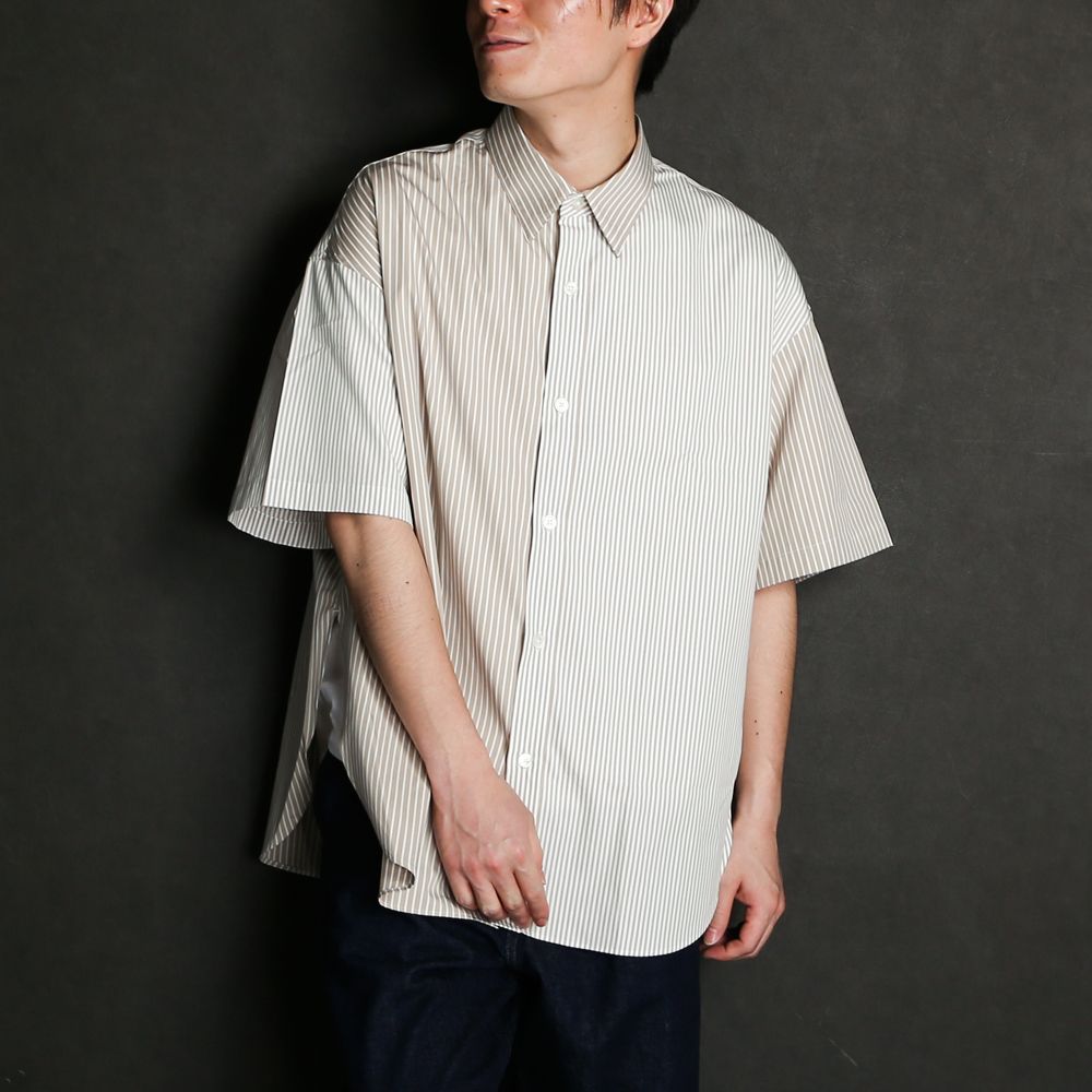 [KIRSH]MULTI STRIPE SHORT SLEEVE SHIRT/追跡付 