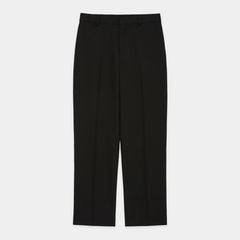 Flat Tapered Trousers - Black / 3/60 オーガニックウールサバイバルクロス® - フラットテーパードトラウザーズ / A26C07PT01C