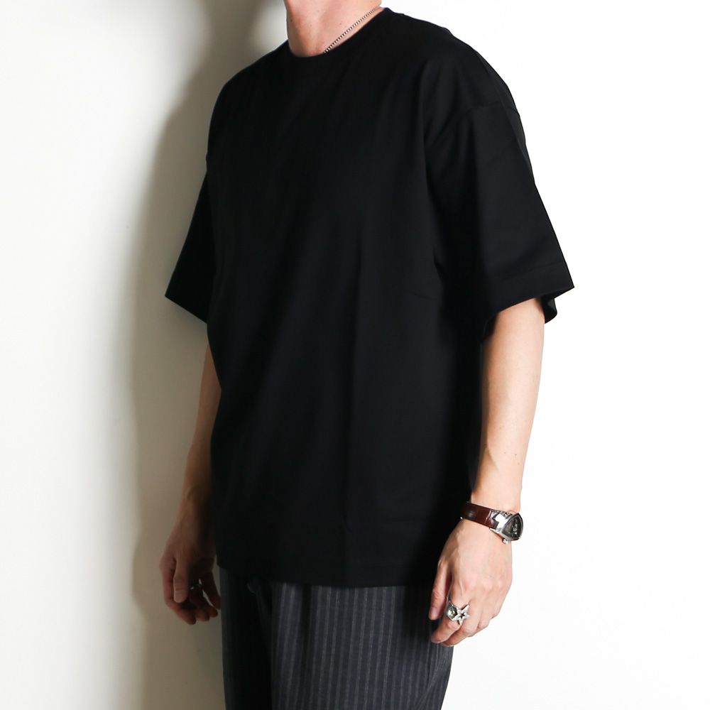 COMFORT FIT Tee - BLACK / オーガニックGIZA 80/3 天竺 サバイバルクロス® - コンフォートフィットTee / A26A19CS02B