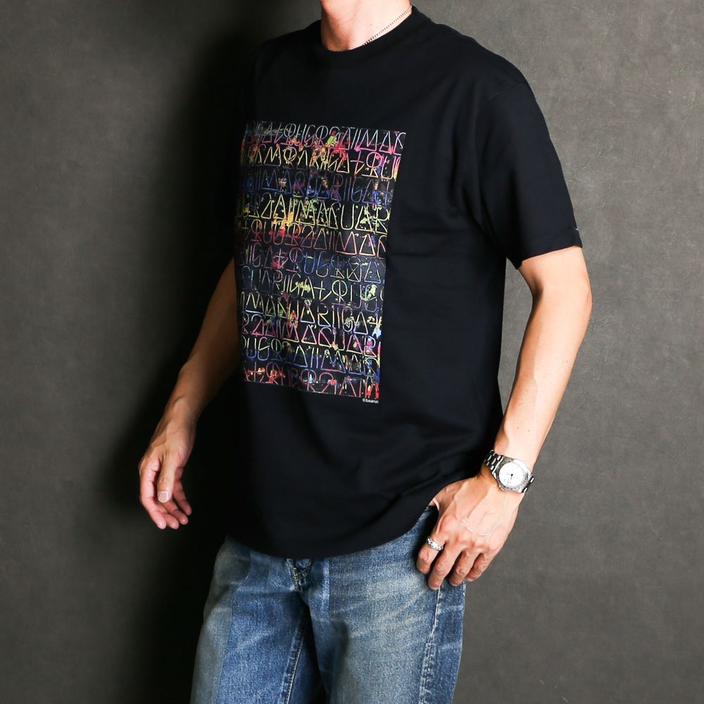 × baanai / "EXPERIMENTALISM" Black T-SH EXPERIMENTALISM T-SH / 2206-6003