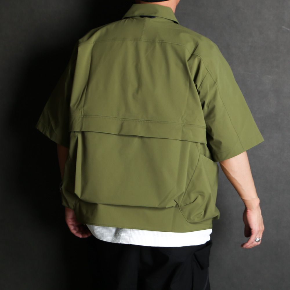 POLIQUANT - THE MULTIPLE POCKETS S/S SHIRTS - OLIVE