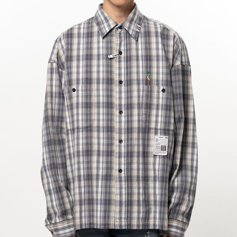 Check Long Sleeve Shirt - Black / チェック ロングスリーブ シャツ / J17SH186