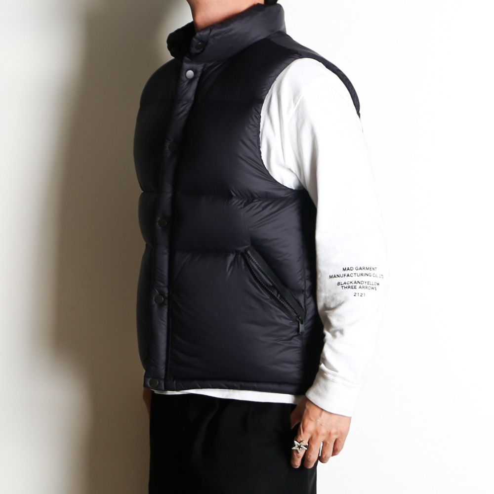 MINEDENIM × nonnative / EXPLORER DOWN VEST NYLON MINI RIPSTOP WITH WINDSTOPPER®︎ / NN-V4752