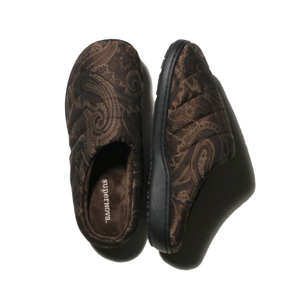 SUBU × superNova. - Paisley Jacquard - Brown / サンダル - ベルベットジャガード / SNSB-006B