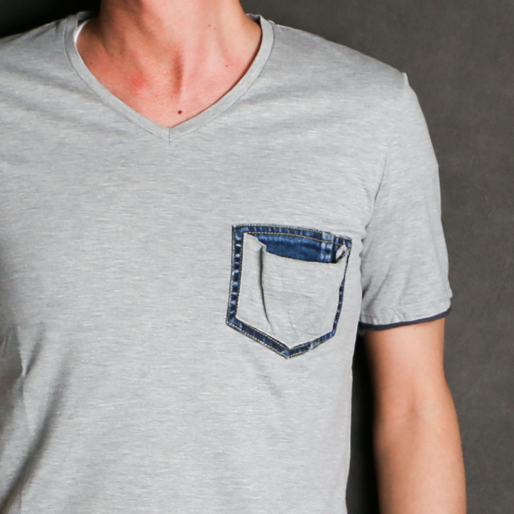 denim pocket-T / デニムポケット カットオフTシャツ / 7943 lj91t
