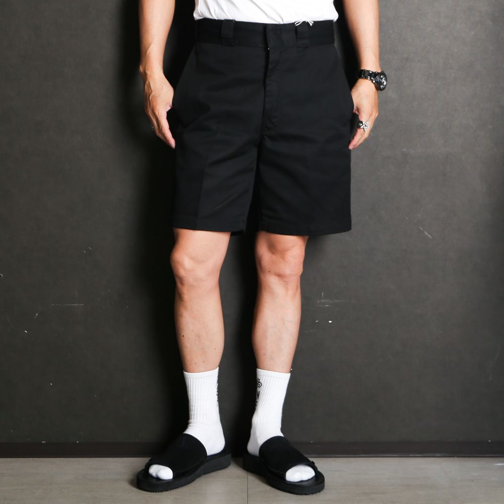 T/C WORK SHORTS - BLACK / ワークショーツ / 26'RP-0408