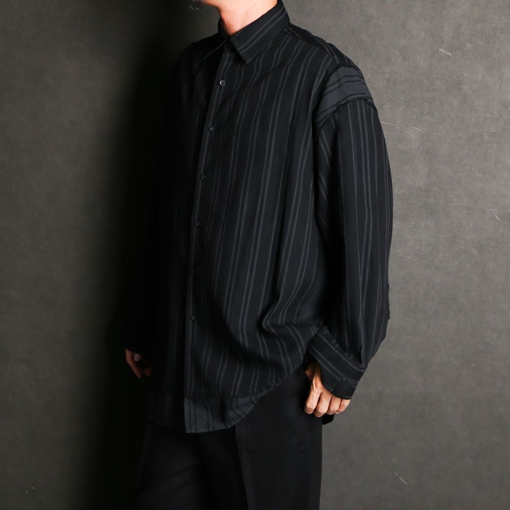 N.HOOLYWOOD × MINEDENIM / BD.Discharge Stripe NHW SH / MND-NHW001