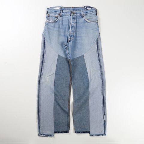 【サイズ W34】 OLD PARK×MINEDENIM / Inside_out Chaps Jeans / MND-25SSOP002